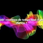 Réponse rapide : combien de temps faut-il pour traire une chèvre ?